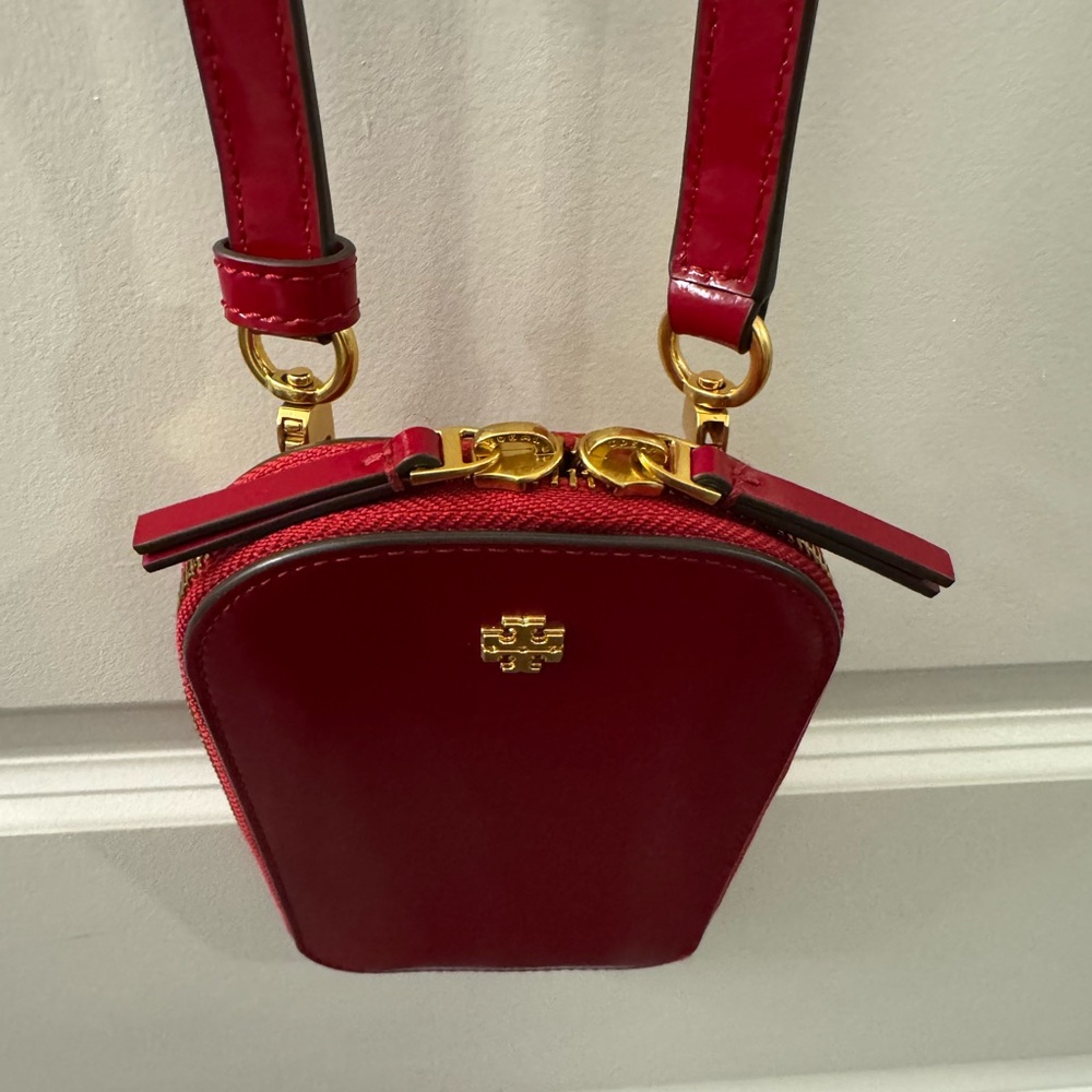 Tory Burch Deep Red Crossbody Phone holder - Picture 2 of 13